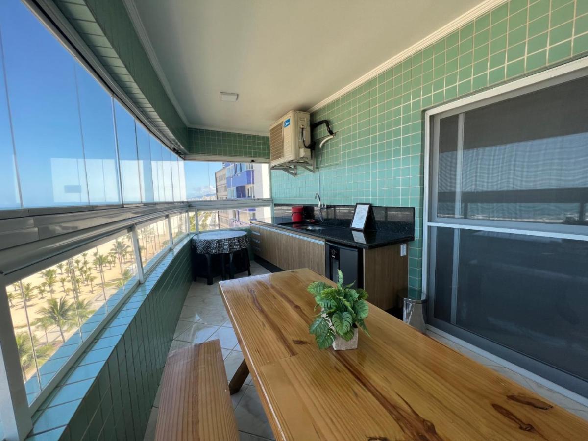 Apartamento Guilhermina De Frente Para O Mar Praia Grande  Exterior photo